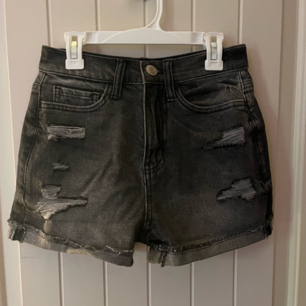 SO High Rise Ripped Mom Shorts